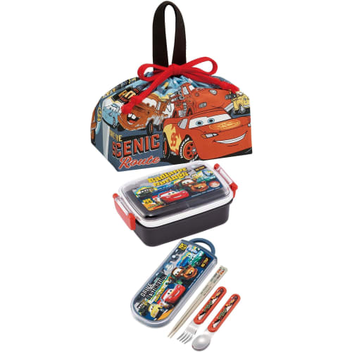Skater Children's Lunch Box Drawstring Bag Disney Cars 24 Made In Japan KB7-A