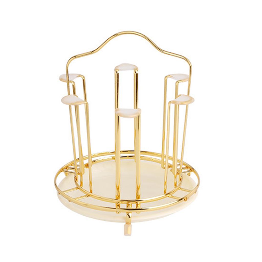 Cup Upside Down Drain Rack Space-saving Large Capacity Cup Organizer Rack for Home Kitchen Bar Decoration