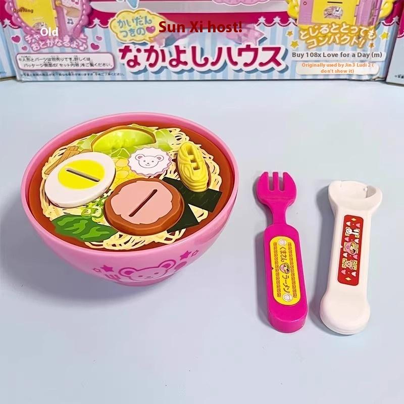 1 Set Jouet d'Alimentation Nourriture Jouet d'Alimentation Nouilles Lamian Kit d'Aliments de Jeu d'Imitation Ornements de Bureau Jouets de Maison de Poupée Pour Enfants Filles