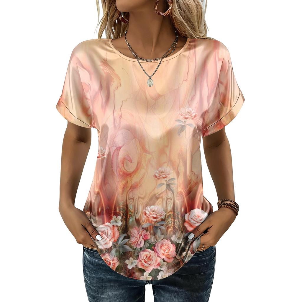 Women's Fashionable Casual Vintage Printed Top