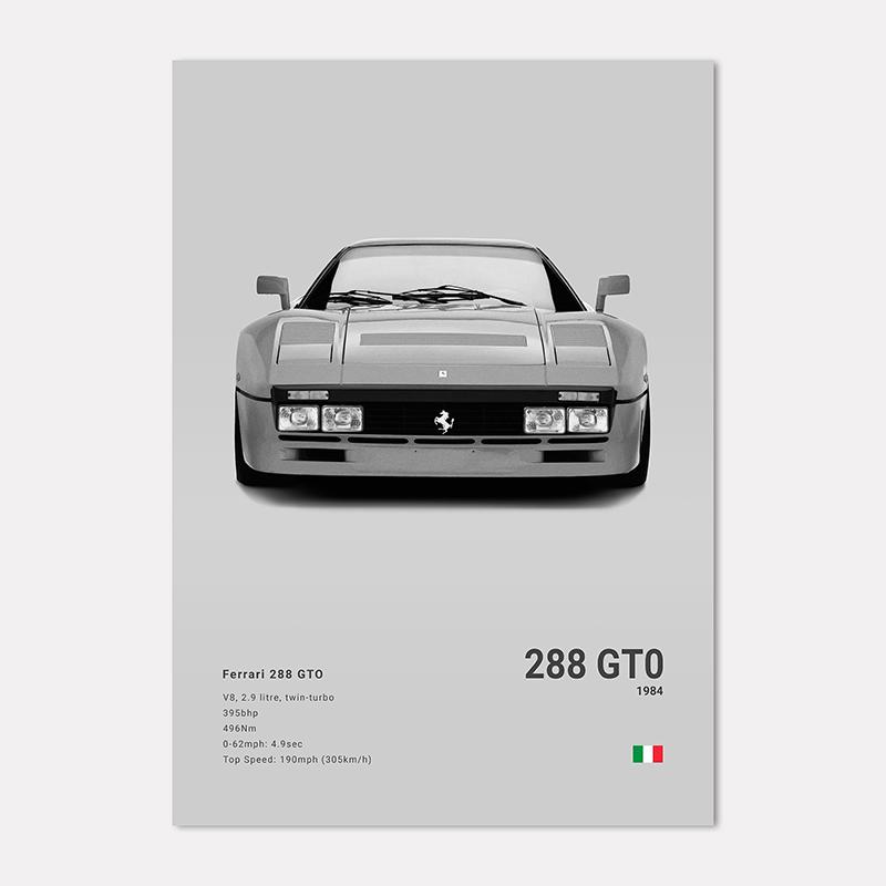 Famous Cars 812 458 296 Canvas Wall Art Print Poster 599XX SP3 F8 Decoration Mural Modern Home Decor Birthday Gift Unframed