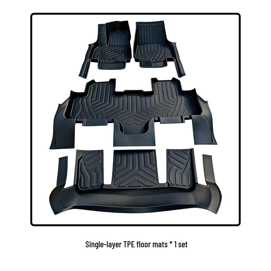 Eco-Friendly TPE Floor Mats with Door Sill Protection for Tesla Model YL - Odorless