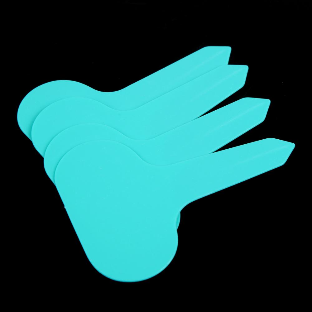 100pcs Identification Frosted Sign Flower Tree Tag Mark Potted Plant Nursery Signs Prompt Card Plastic T-type Label