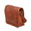 Handmade Small Leather Satchel Bag iPad Bag Office Bag Gift for Men and Women Distressed Shoulder Bag