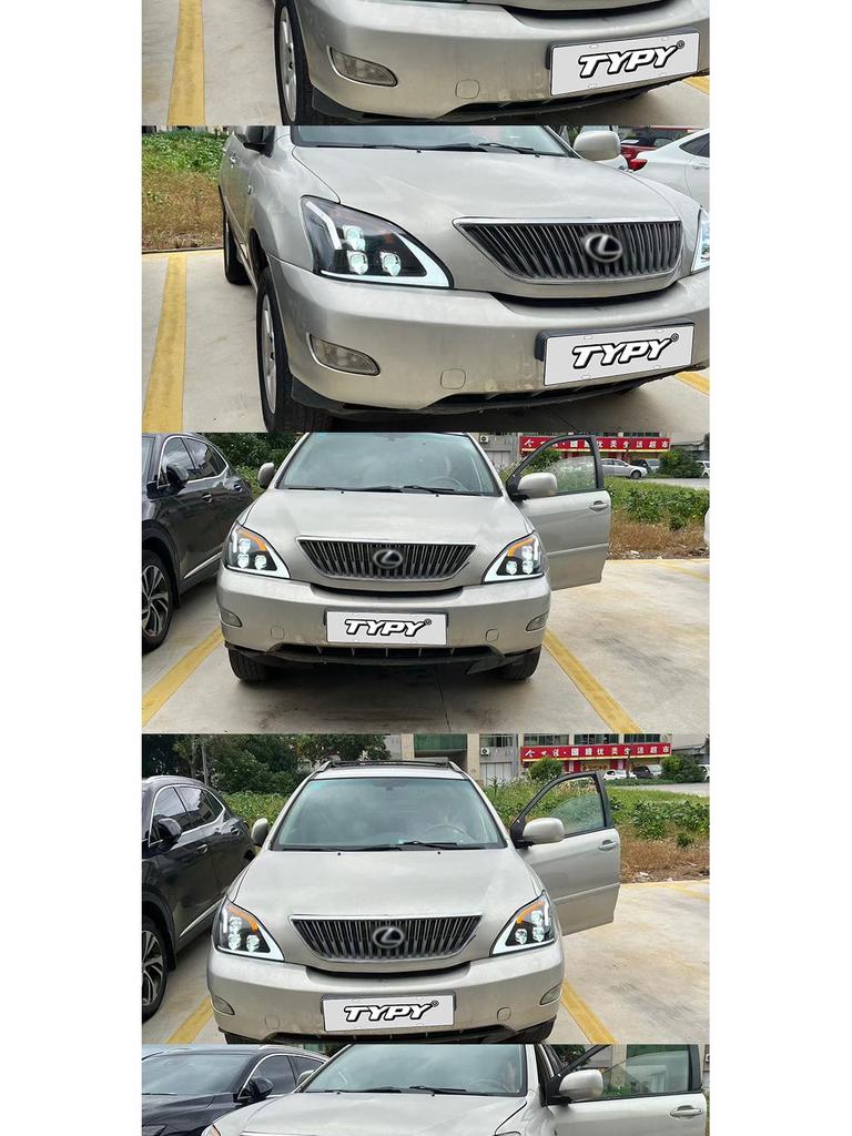 LED Lens Kit with Daytime Running Lights & Dynamic Turn Signals for 2004-2008 Lexus RX Retrofit