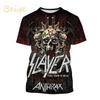 Nuova T-shirt 3D Slayer Torrent Metal Band per Moda Unisex Abbigliamento Uomo T-shirt Oversize Gotica Oscura Teschio Fantasma Top