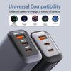 Gunmetal Gray 150W Multi-Port Fast Charger for Small Home Appliances & Multi-Device Charging