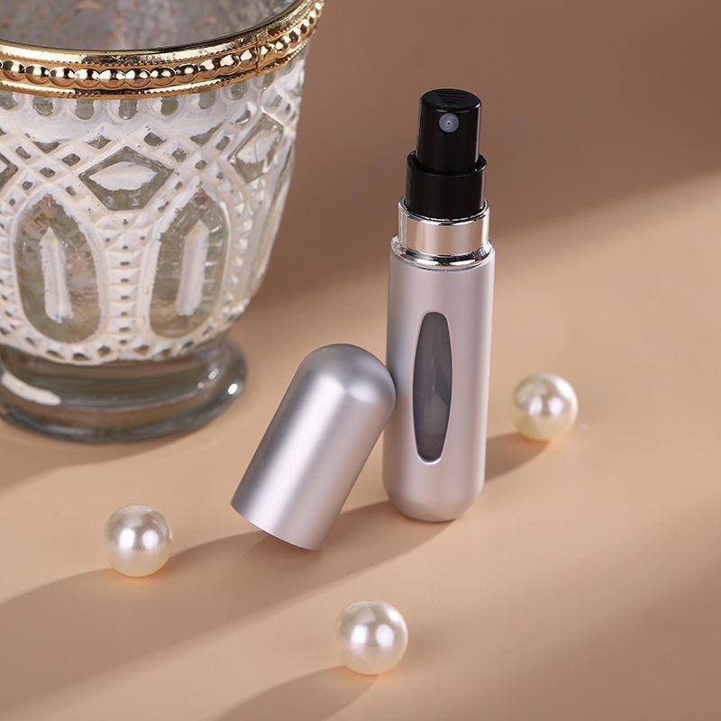 5ml Refillable Perfume Bottle - Bottom-Fill, Self-Priming, Recyclable, Rechargeable Spray, Portable Sample Size, Cosmetic Bottle.