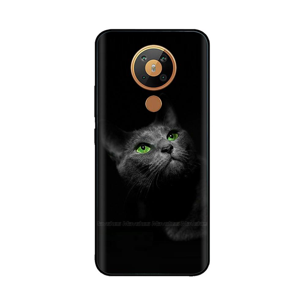 For Nokia 5.3 Silicone Case Soft Tpu Back Cover for Nokia 5.3 3.4 Bumper Printed Silicon Case for Nokia3.4 Nokia5.3 Phone Flower