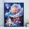 DIY Diamond Painting Kit Romantic Moon Flowers Patterns Stress Relief Confidence Boost Relaxation Diamond Art Craft