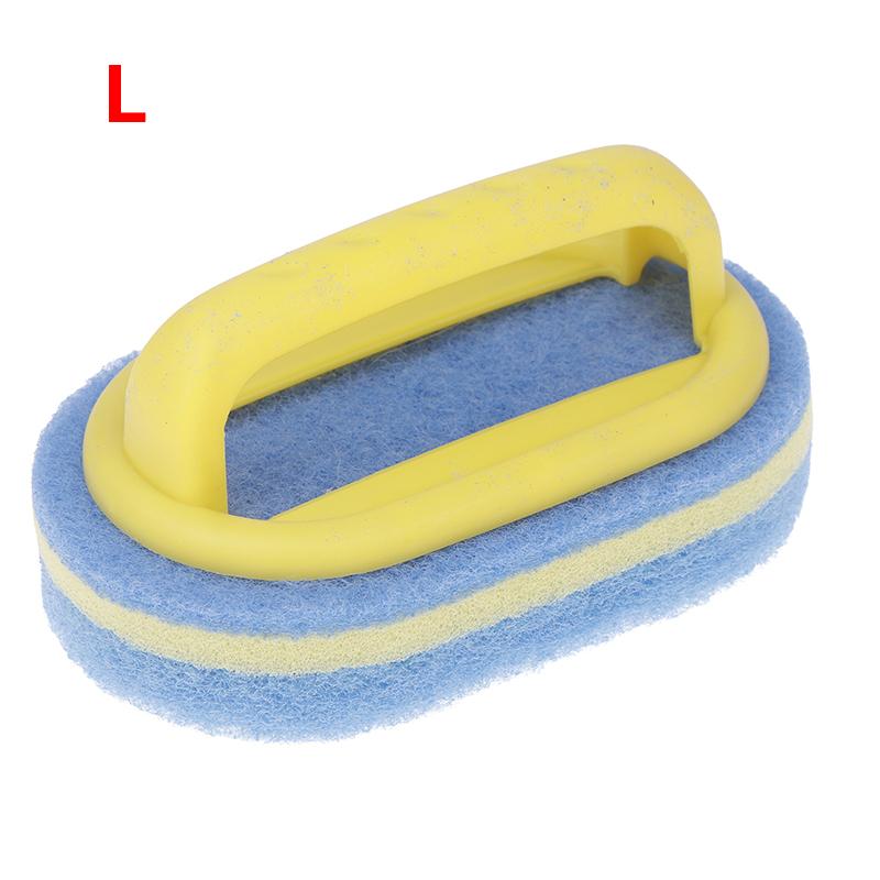 Kitchen Bathroom Toilet Cleaning Magic Sponge Glass Wall Cleaning Bath Brush Handle Sponge Ceramic Window Slot Clean Brush