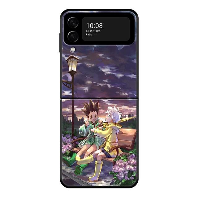 Hunter ×Hunter Gon Freecss Telefon Kılıfı Için Samsung Galaxy Z Flip 4 Z Flip3 5g Kabuk Galaxy Z Flip Sert Kapak Couqe