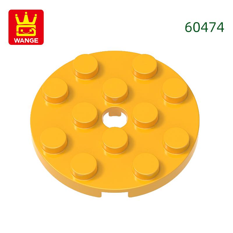 

Non-Toxic 64Pcs/Lot 60474 Round 4X4 With Pin Hole Building Blocks Moc Technical Accessories Compatible With Brick Toy Children Gift about 64pcs