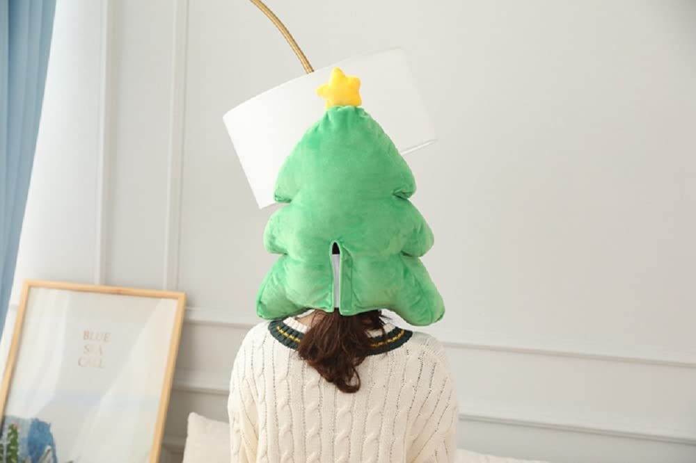 Christmas Tree Cap, Headgear, Cosplay Prop, Funny Hat, Christmas, Halloween, Animal Headgear, Fluffy Kigurumi Cap, Plush Toy, Easy Transformation,
