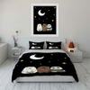 Crescent moon, stars, bears. Bedding sets Duvet cover sets Duvet covers Pillowcases(1 * Duvet Cover 2 * Pillowcases without duvet insert)