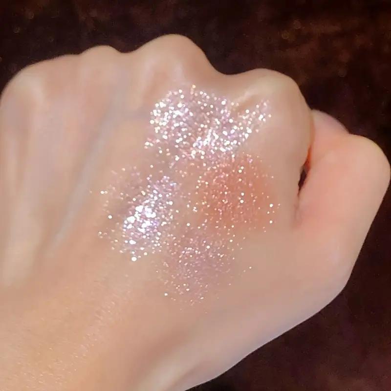 1 pz 9 colori ombretto palette glitter scintillante paillettes finitura evidenziatore ombretto rosa colore ombretto bellezza trucco