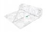 Soft, anti-allergic gray and white floral duvet 220x200 cm