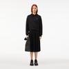 [Lacoste] Women's Pique-Like Long Pleated Skirt JF8050-54N031