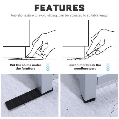 SUPVOX Furniture Level Spacers, Level Wedges, Desk Levelers, Door Shims, Furniture Glide Leveling, Refrigerator Wedges, Furniture Leveling Feet, Desk