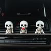 Skull Car Vent Clips Air Freshener Spooky Skeleton Halloween Auto Decor Long-Lasting Vent Clips Skull Air Freshener For Interior