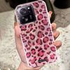 Korean Fashion Pink Leopard Print Phone Case for Xiaomi 13T 14T 11 Lite NE Poco X5 M6 Pro X6 X7 X3 Pro NFC C65 C61 M5S TPU Cover