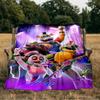 Fnaf Horror Circus Blanket Flannel Throw for Sofa, Indoor, Camping, Living Room, Office, Chair, And Bed Soft Birthday Gift