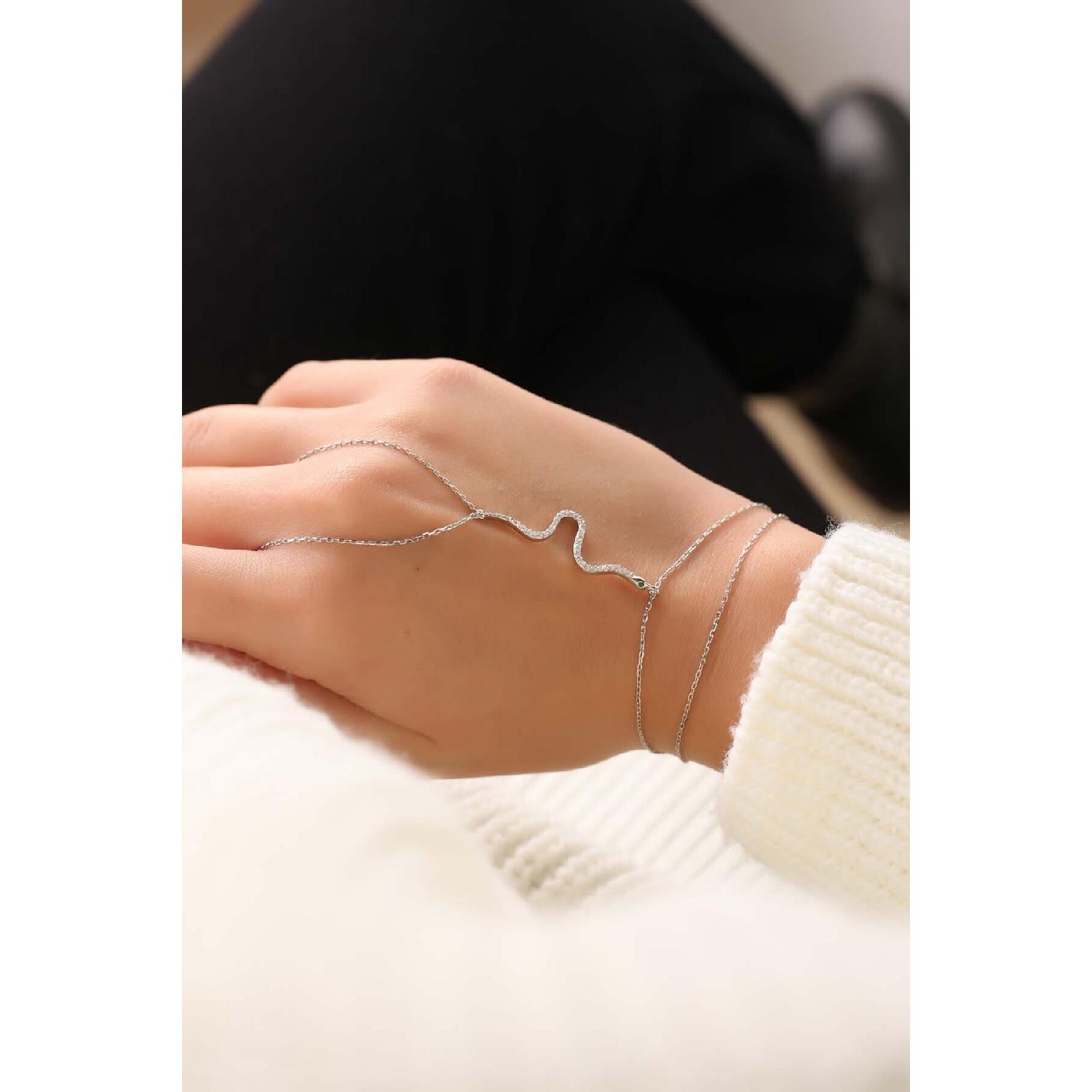 

Циркон Камень Змея Серебро 925 пробы Шахмаран