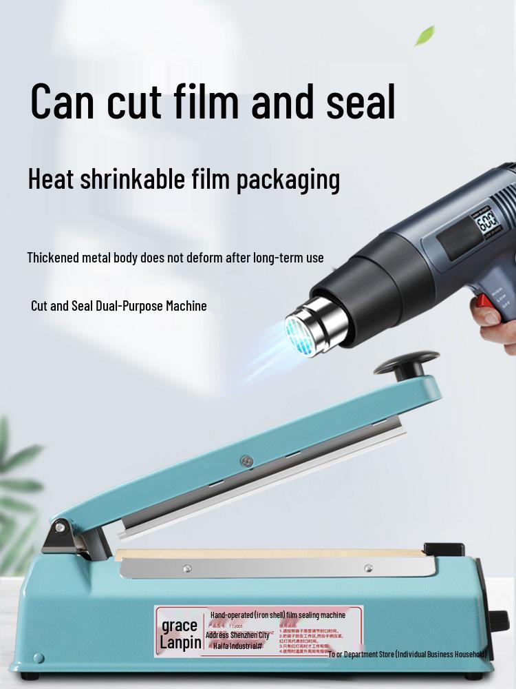 Heat Shrink Film Cutter & Sealer for Household & Commercial Packaging