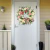 Eukalyptus Kranz Haustür 40cm Durchmesser Charmantes Laub Rustikales Bauernhaus Dekor Künstliche Blume Türhänger Pfingstrose 40cm