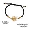 Lucktune Stainless Steel Angel Seal Archangel Metatron Cube Rope Bracelets for Women Spiritual Amulet Jewelry Anniversary Gifts