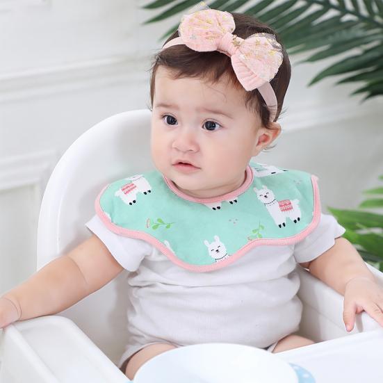 

2 шт. нагрудники с мультяшным рисунком, вращающиеся на 360 градусов легкие детские нагрудники-лепестки для малышей