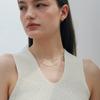 VERTE 925 Silver Mini Rizi Necklace   un.Silver.101