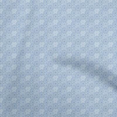 Georgette Viscose Baby Blue Fabric Floral Diy Clothing Quilting Fabric Print Fabric By Yard 42 Inch