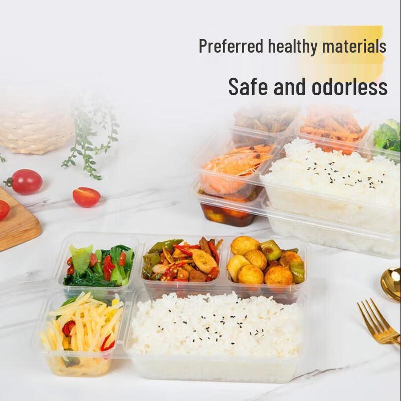 Jingdafei 5-Compartment Disposable Plastic Lunch Box with Lid
