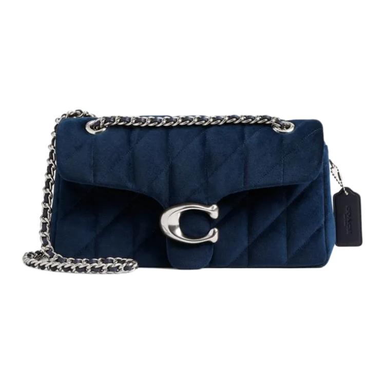 

Coach Tabby 26 Logo Fabric Crossbody Shoulder Bag Medium Women bags Blue CW607-LHVDQ Gift Box Set (Basic Set+Yellow Box)