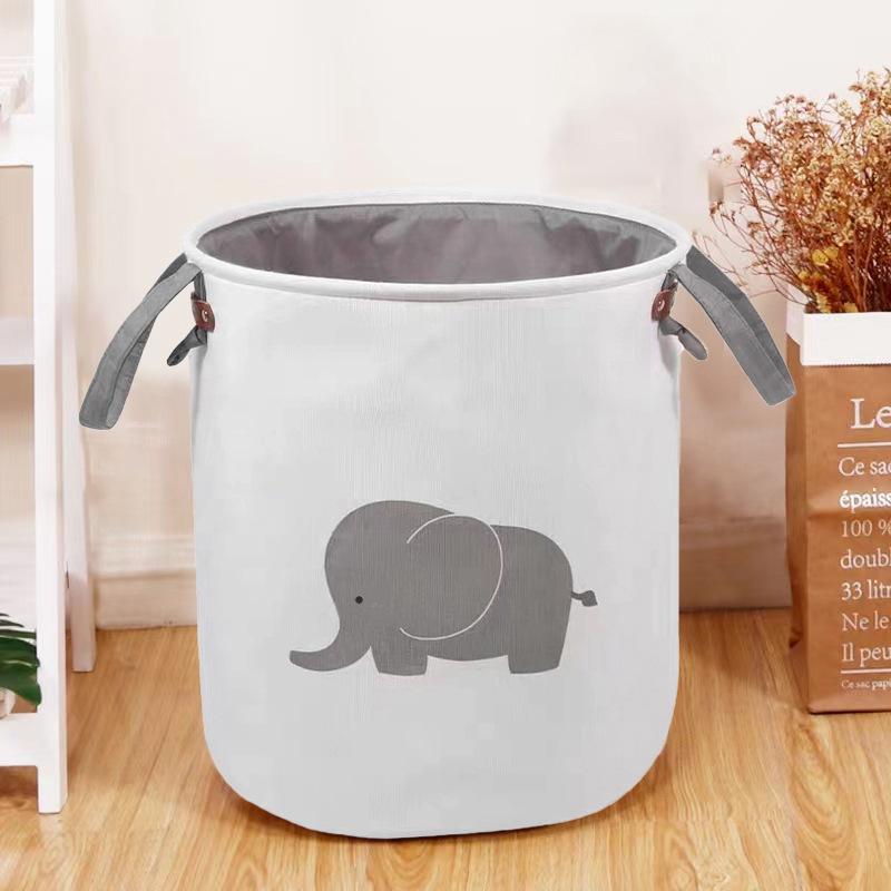 EVA Elephant Laundry Hamper: Foldable Toy & Fabric Storage Bin for Home Use