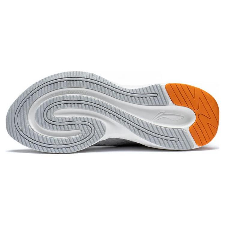 New LiNing Chasing Clouds Durable Breathable Low Top Running Shoes Men's Gray Black ARST011-4