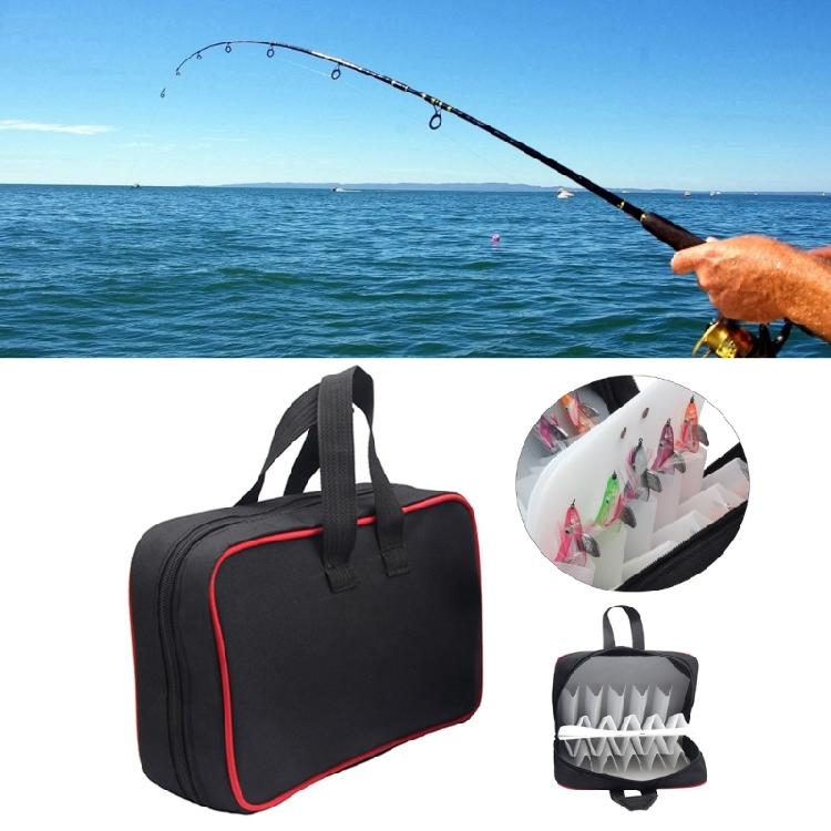 Light Weights Wood Shrimp Lure Baits Bag Waterproofs Fishing Tackle Box