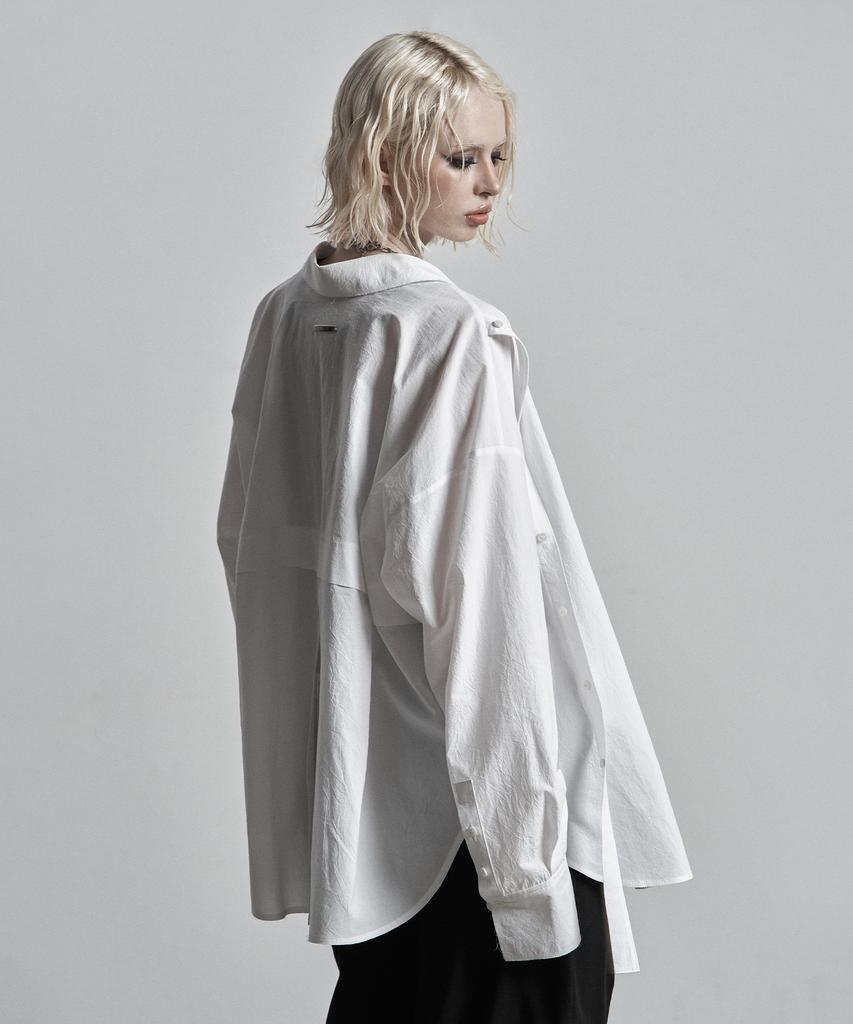 Jenyujeu Swifts Placket Three-Way Wrap Shirt - White