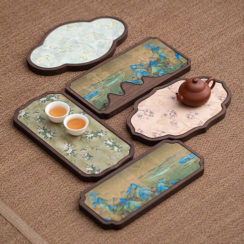 Qianli Jiangshan New Chinese Style Wooden Tea Tray