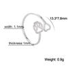 Cazador Adjustable Hollow Cute Dog Cat Paw Stainless Steel Ring Love Heart Women's Ring Jewelry Birthday Party Gifts 2026 Trend