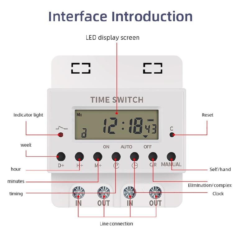 KG316T Timer Digital Timer Large Display Timing Switches for Schools & Farm