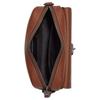 Coach Hudson 23 External Flap Pocket Zipper Leather Shoulder Crossbody Bag Medium Men Bags Gray-Bronze Saddle C5399-QBSD