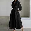Elastic High-waisted Slimming Temperament Preppy Cardigan Dress