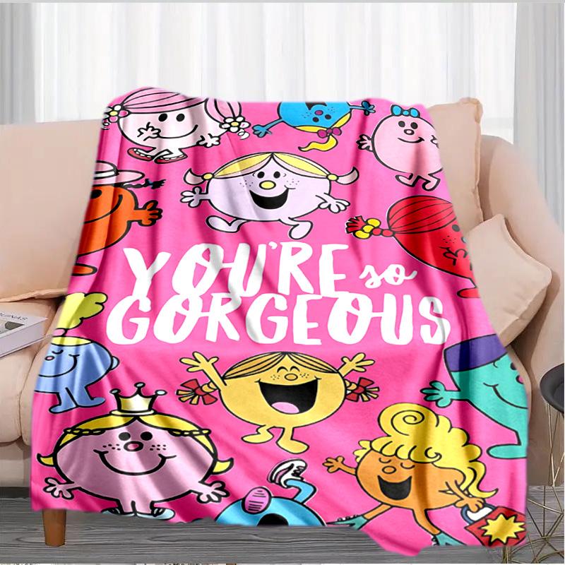 Mr Man Colorful Creatures Blanket Suitable for Sofas, Beds, Offices, And Camping - Perfect Gift for Halloween Christmas