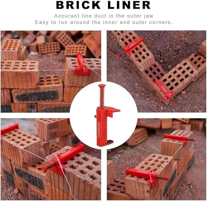 1-6pcs Bricklaying Wire Drawer Brick Liner Wall Building Wire Frame Brick Liner Runner Engineering Construction Tools