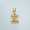 European Rock Candy Necklace: 26-Letter Pendant, Hip Hop Fashion Jewelry Accessories