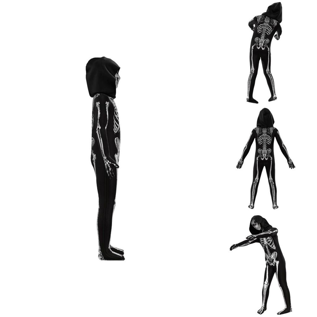 Adult Cosplay Skeleton Jumpsuit For Spooky Halloween Costume Parties