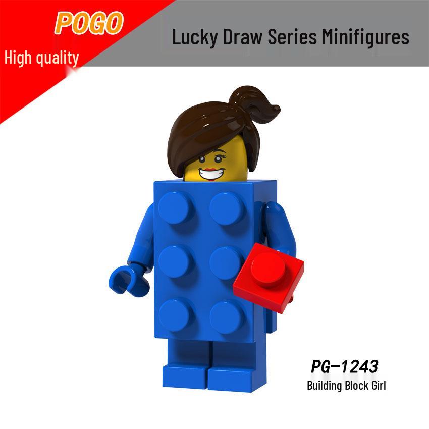 Cartoon Anime Princess Animal Blind Box Mini Building Block Figurines
