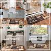 2pcs Kitchen Carpet Soft Anti-Slip Coffee Print Kitchen Decorative Mat Shower Room Door Mat Home Decoration
